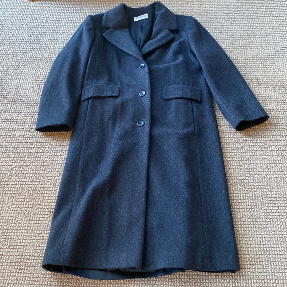 Forecaster of Boston Womens’ Black/Gray Long Wool Coat Size 12